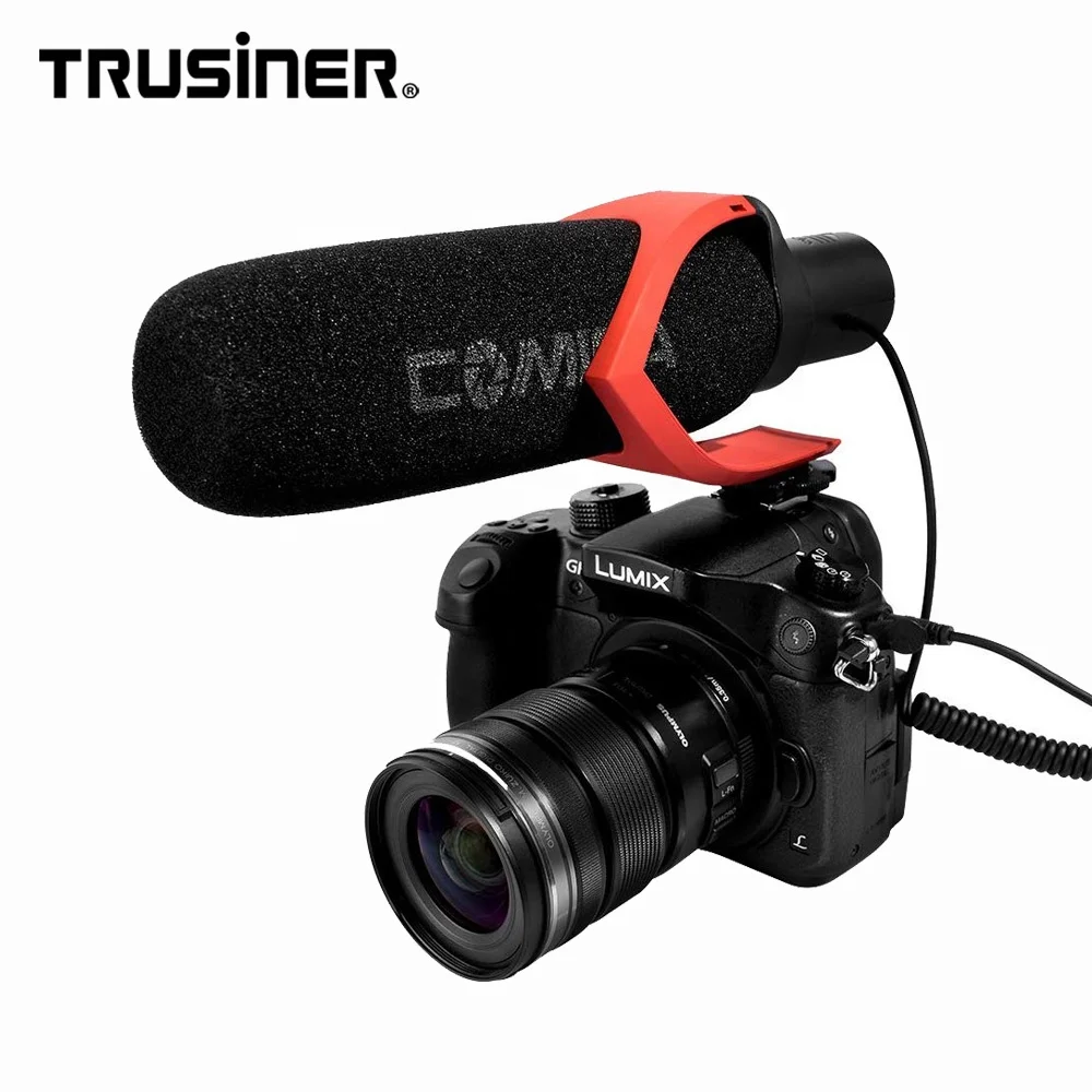 

Comica CVM-V30 PRO Microphone Super-Cardioid Directional Condenser Shotgun Video Microphone for DSLR Vlog, Black