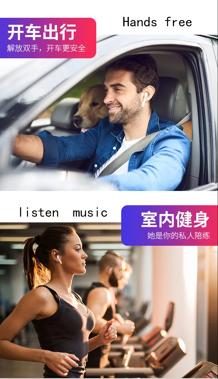 New product tws I7s earbuds portable earphone Wireless Bluetooth Earphone 5.0 stereo earbuds i8 I9S i12 i13 - ANKUX.COM