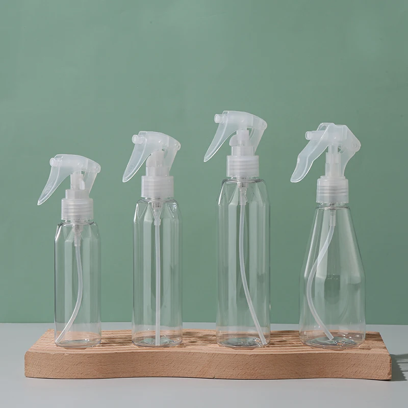 100ml 150ml 200ml Cheap Recycled PET Mist Customized clear 3oz 6oz Trigger Diamond Spray Plastic Bottle