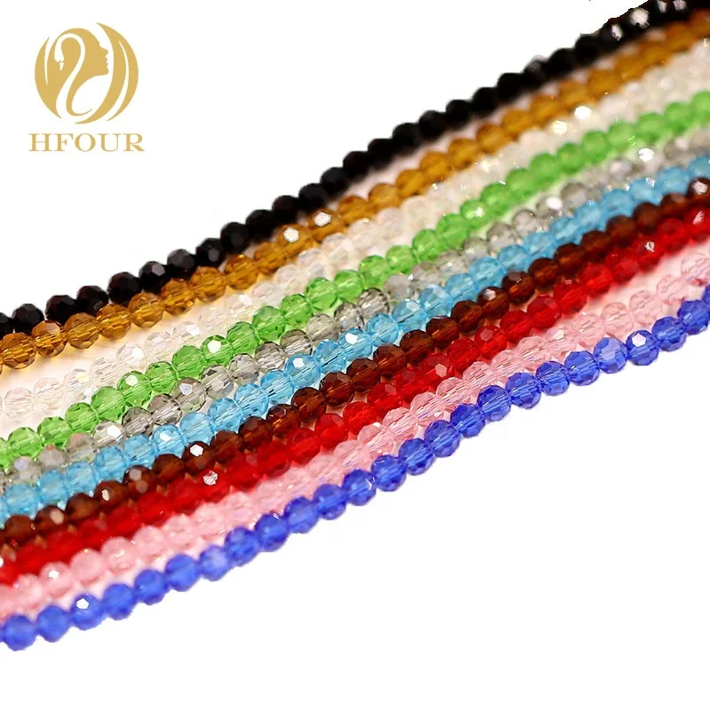 

Wholesales  Crystal Glass Beads For Jewelry Making, Multi color