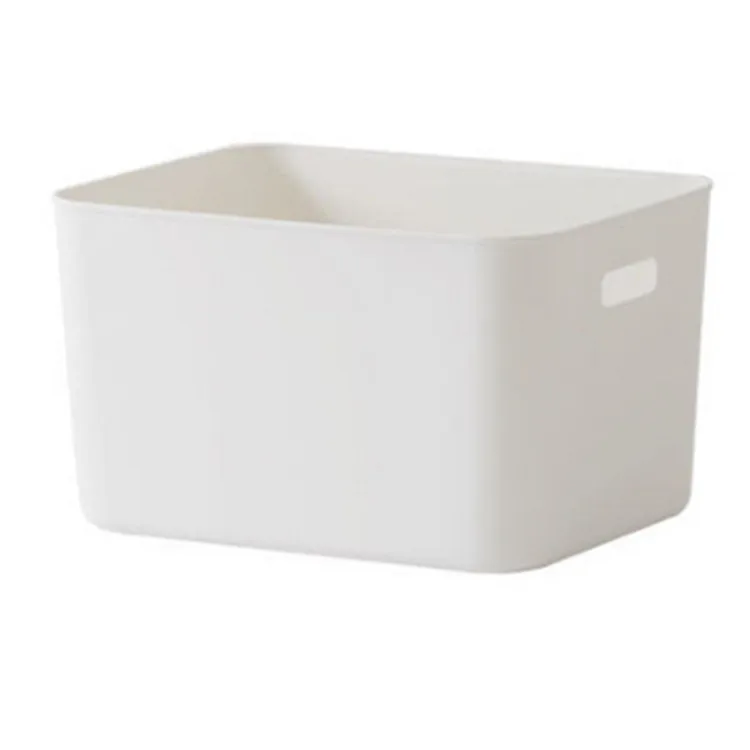 

Household Plastic Bathroom Storage Basket with Handle Kitchen PP Storage Bin Different Size Storage Basket