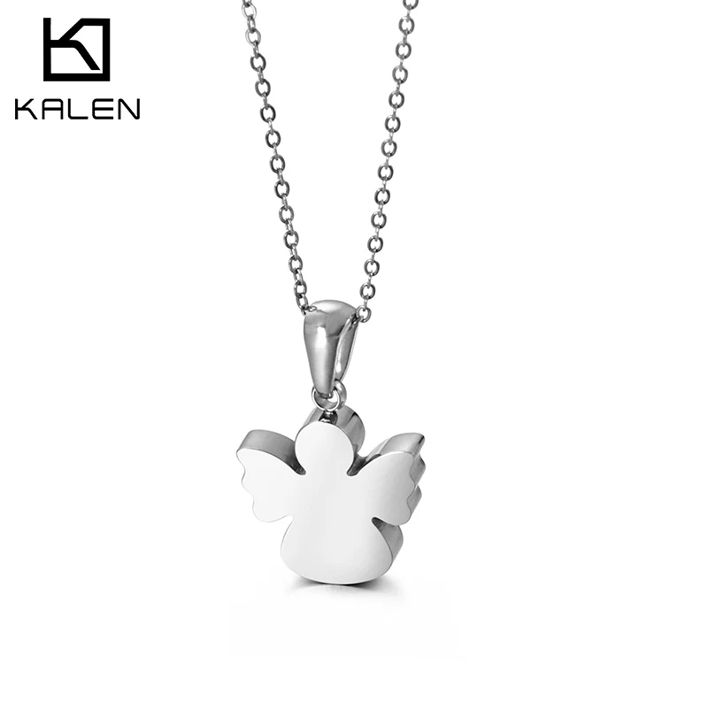 

Fashion Style Korean Necklace Angel Titanium Stainless Steel Necklace Female Clavicle Chain Accessories, Customized