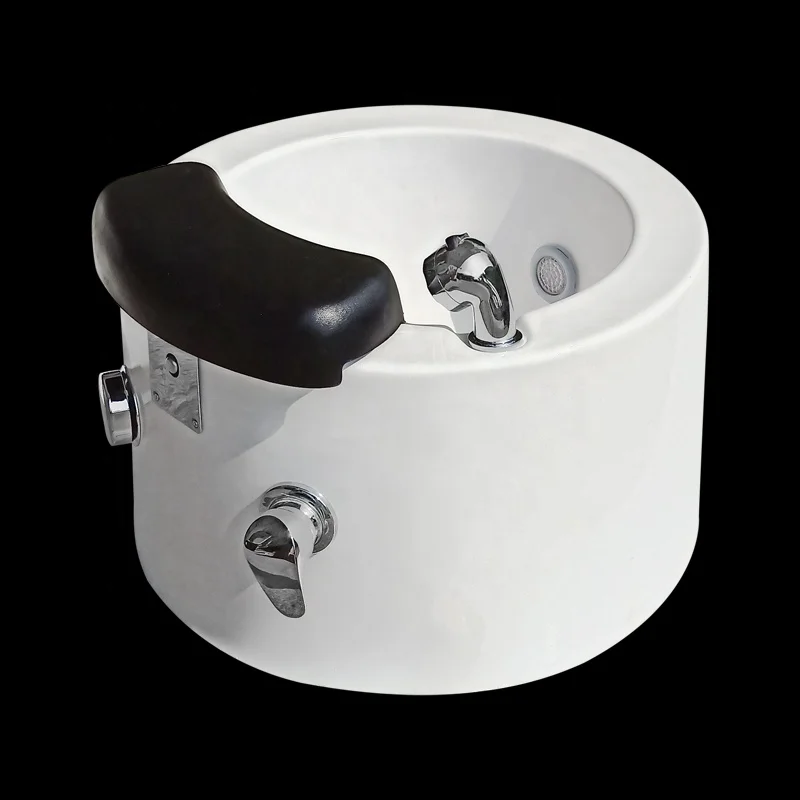 

pedicure bowel/spa foot tub with acrylic pots and adjusting hot and Surfing pump cold water with basin, Customized
