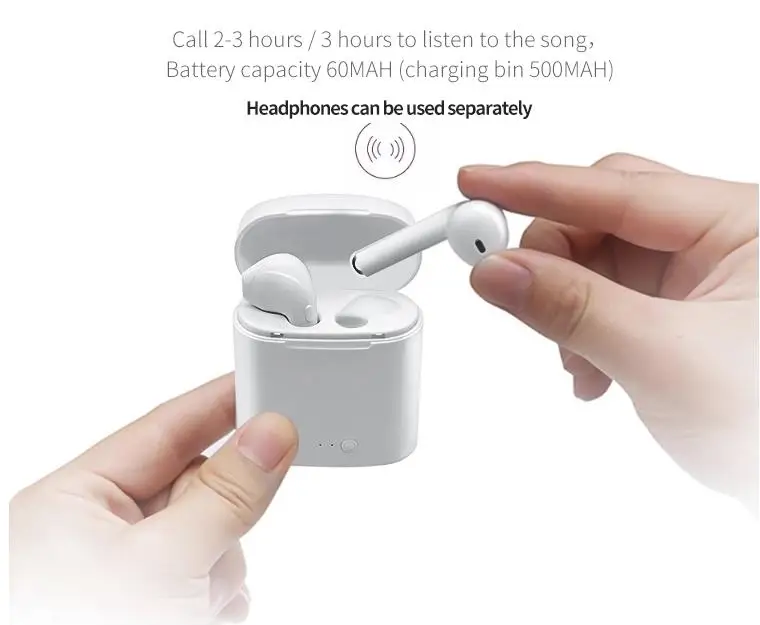 

New Trending i7s TWS Wireless in Ear Earphone Tws True Wireless Earbuds for Bluetooth Devices