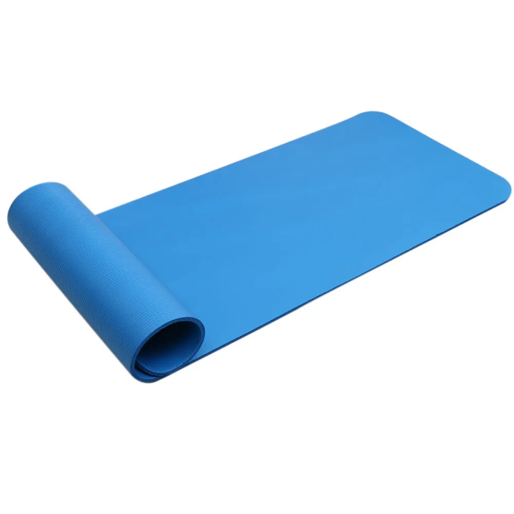 

Free Shipping 8mm Thickened Pure Blue Color Anti-skid Fitness Exercise Yoga Mat, Customized