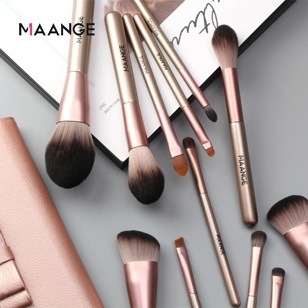 

High Quality Vegan Cruelty Free Private Label Custom Logo Pink Foundation Makeup Brush Set