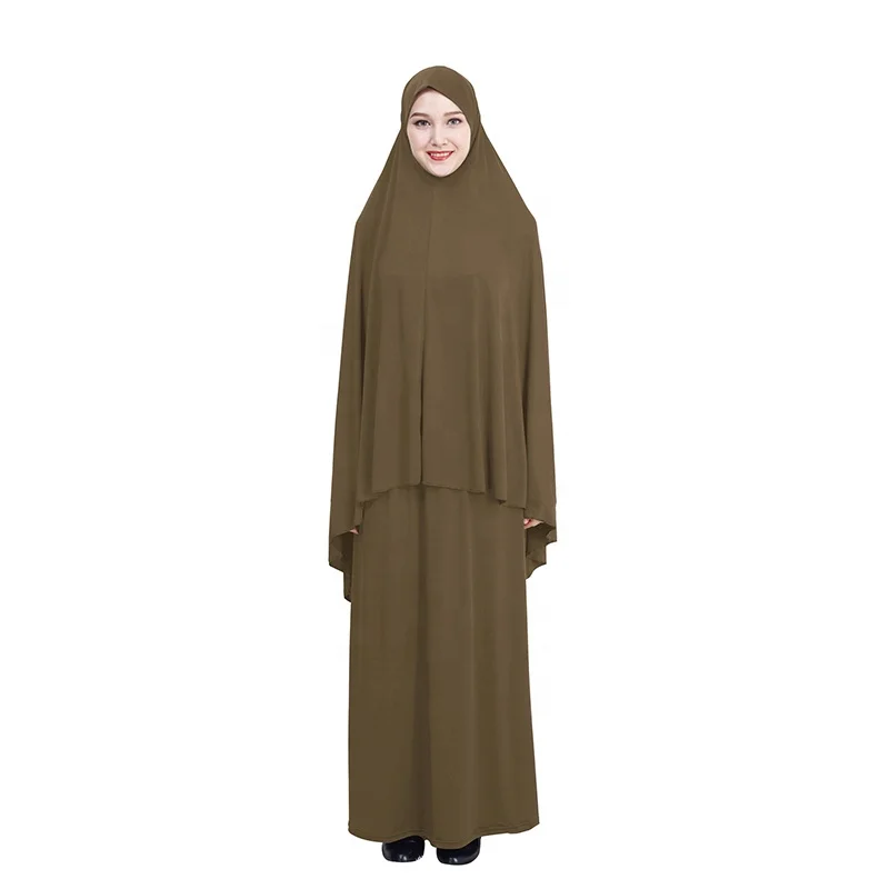 

Ramadan Plain Prayer Telekung Islamic Muslim Clothing For Women, Picture color