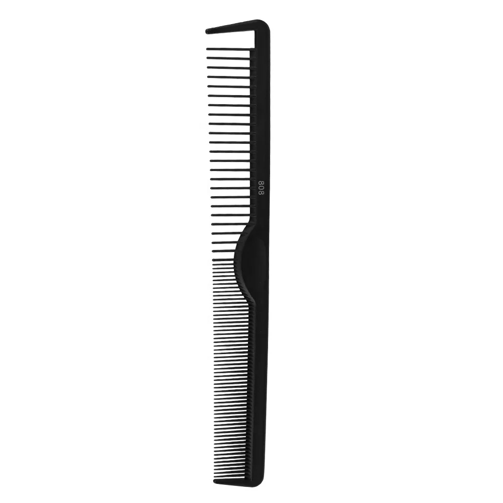 

Custom Logo Black Carbon Fiber Anti Static And Heat Resistant Barber Cutting Comb, Customized color