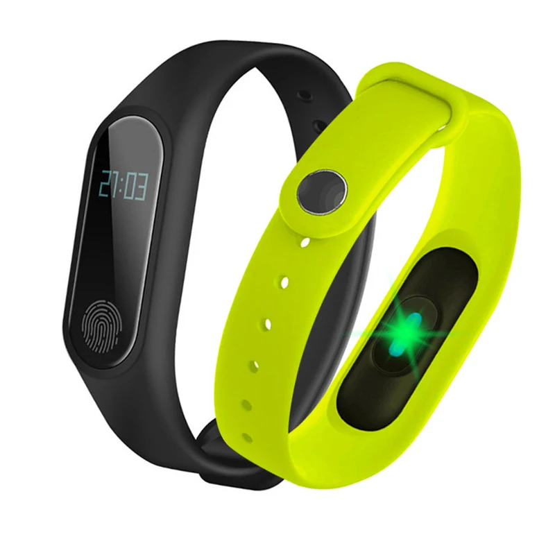 

M2 Smart Band Fitness Bracelet Heart Rate Monitor Watch Men Women Smartband Activity Tracker for IOS Xiaomi Ho, Black