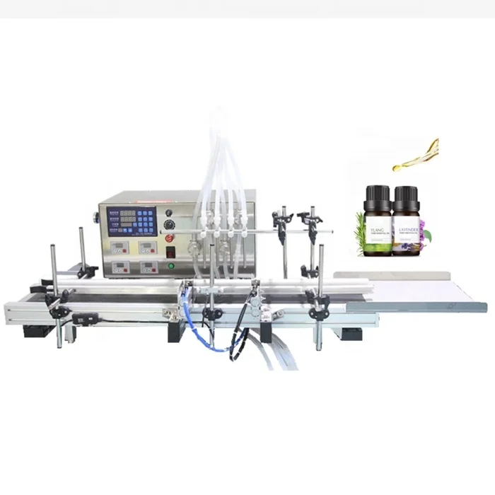 

Full Set Complete Automatic Small Bottle Drinking Mineral Water Production Line four-head liquid Filling Machine