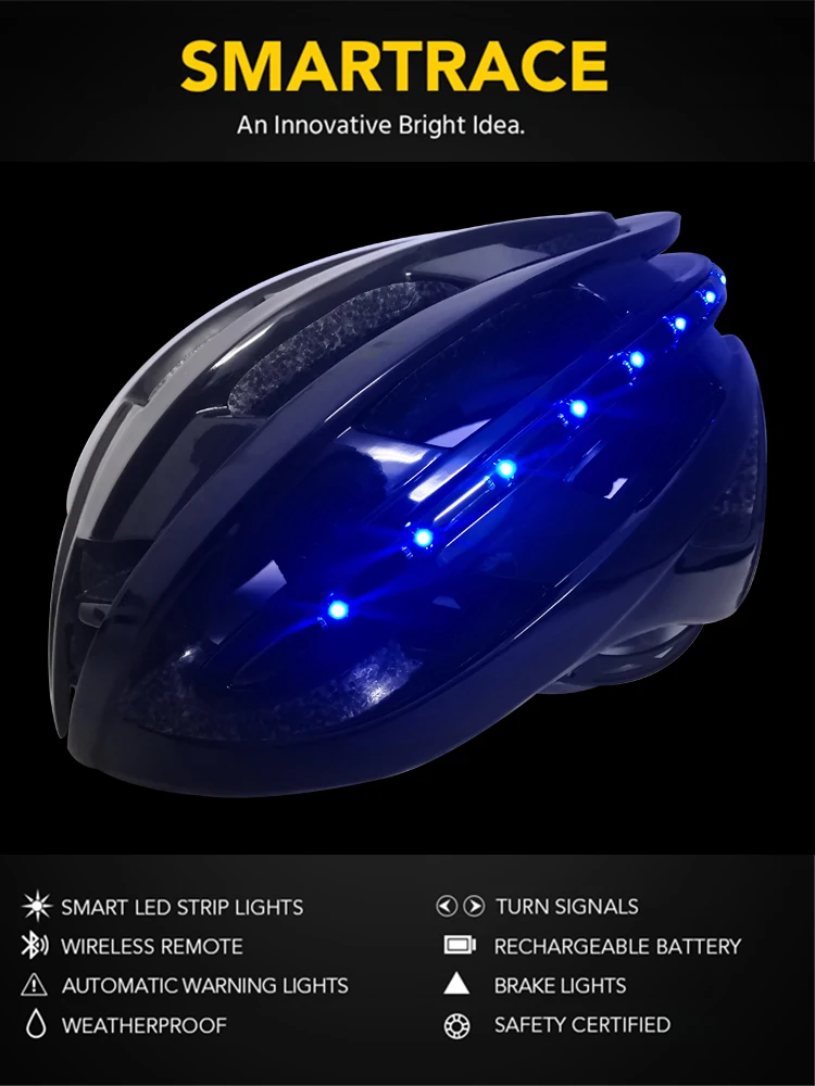 bike helmet with indicator lights