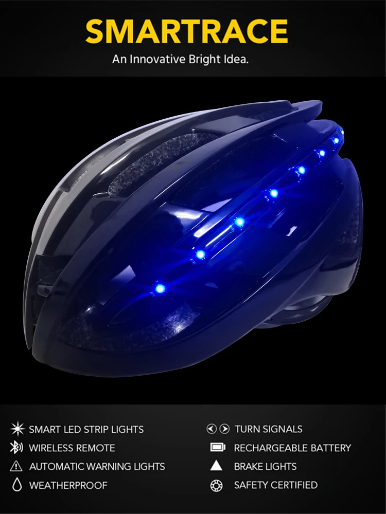 bike helmet light indicator