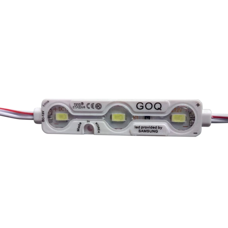 1.2W GOQ led module 5730 injection led module 3 chips