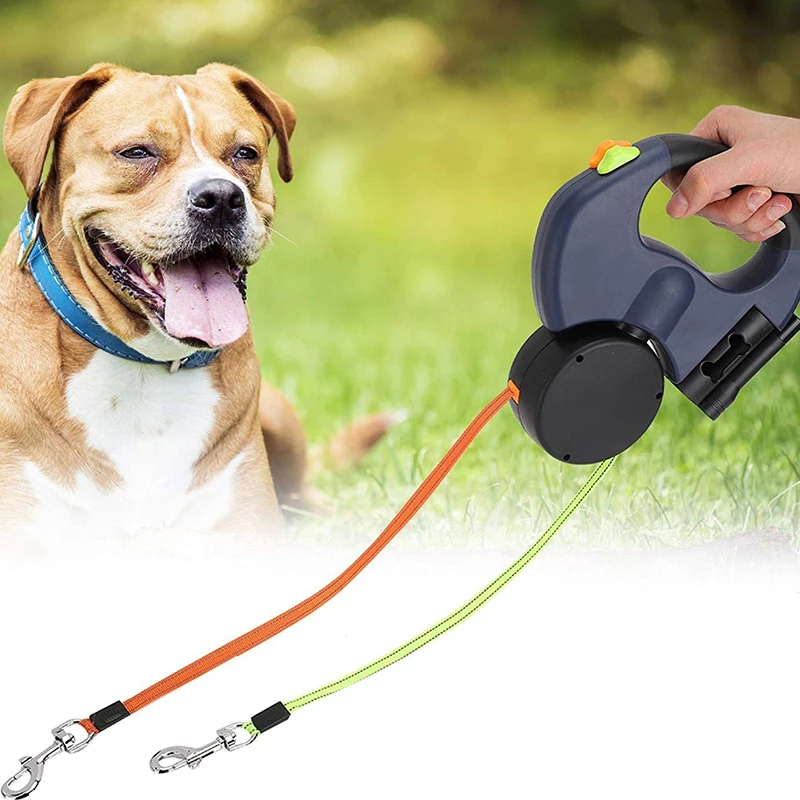 

Factory direct night LED Lighting pet leash high quality reflective retractable dog leash outdoor non-slip Retractable Dog Leash