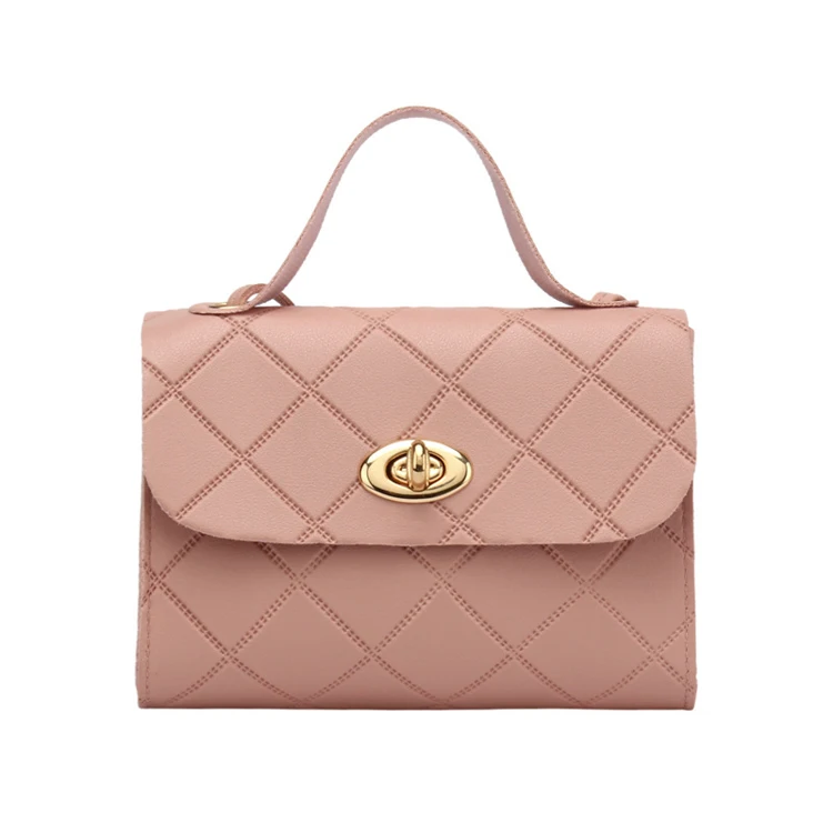 

Alibaba China factory high end pure leather tote bag small crossbody bag, 5 colors
