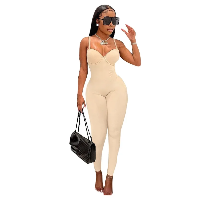 

LvCong Wholesale sleeveless plus size dropshipping bodysuits for women one piece sports jumpsuit yoga