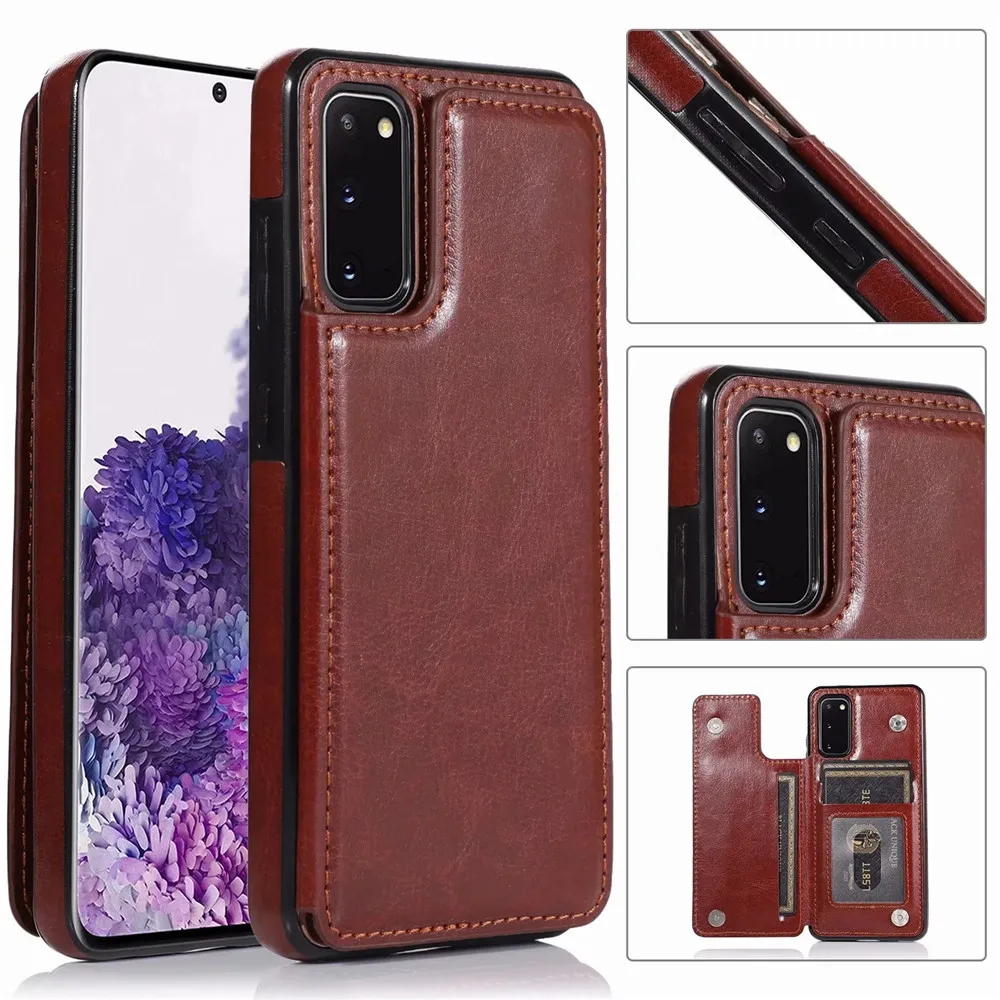 

Magnetic Flip Card Holder Case Cover for iPhone 11 Pro Max X XS XR 6S 7 8 SE 2020 Wallet Leather Case for Samsung S20 S10 S9 S8