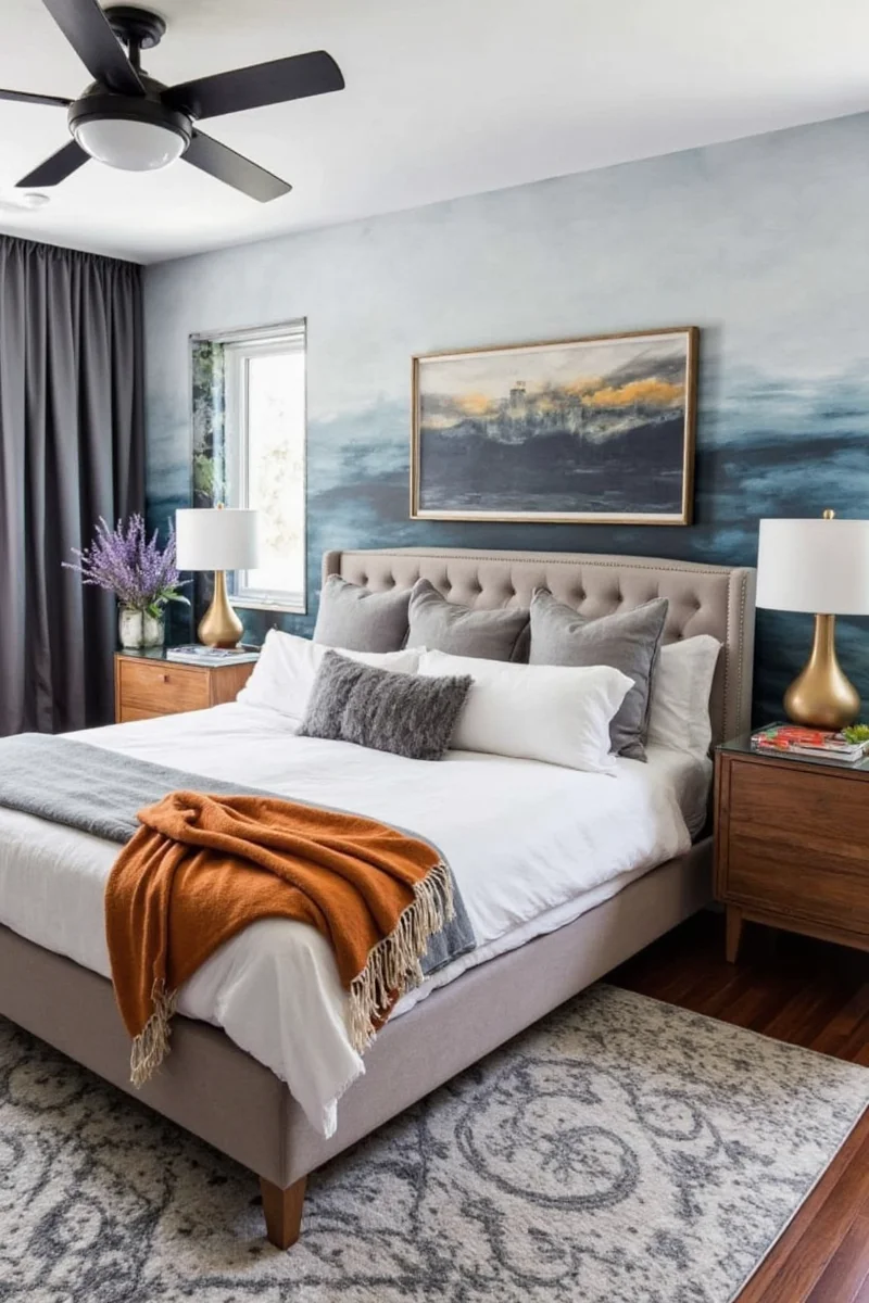 Customized Bedroom with Tech and Storage Solutions
