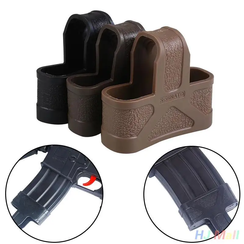 

Tactical 5.56mm quick pull rubber leather case CS outdoor props M4 magazine case
