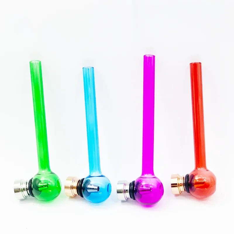 

RTS SHINY Portable Mini Bongo Glass Smoking Accessories Smoking Pipes Creative Glass Weed, Red, green,blue,purple yellow etc