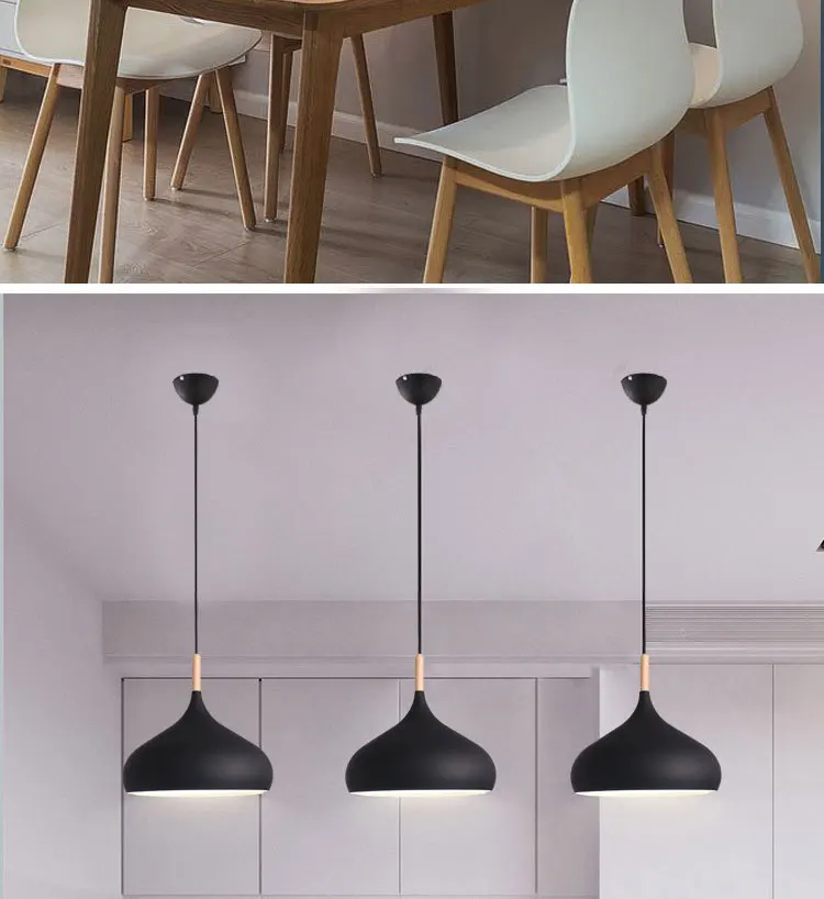 Modern Northern Europe Macarons color restaurant ins simple led pendant lamp