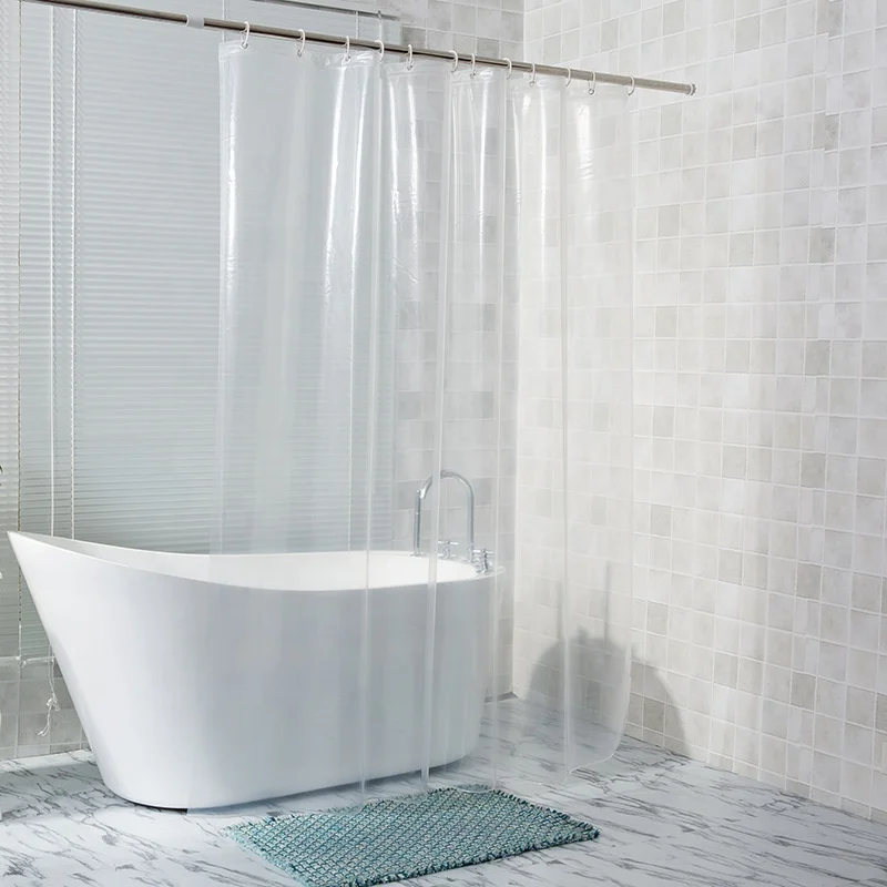 

i@home in stock 72 x 72 Inches clear bathroom transparent peva bath shower curtain liners waterproof, Picture