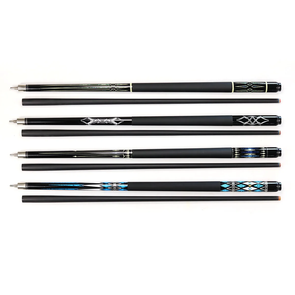 Wholesale Price 1/2-PC 12.5mm Tip Carbon Shaft Billiard Pool Cue Sticks  for Sale