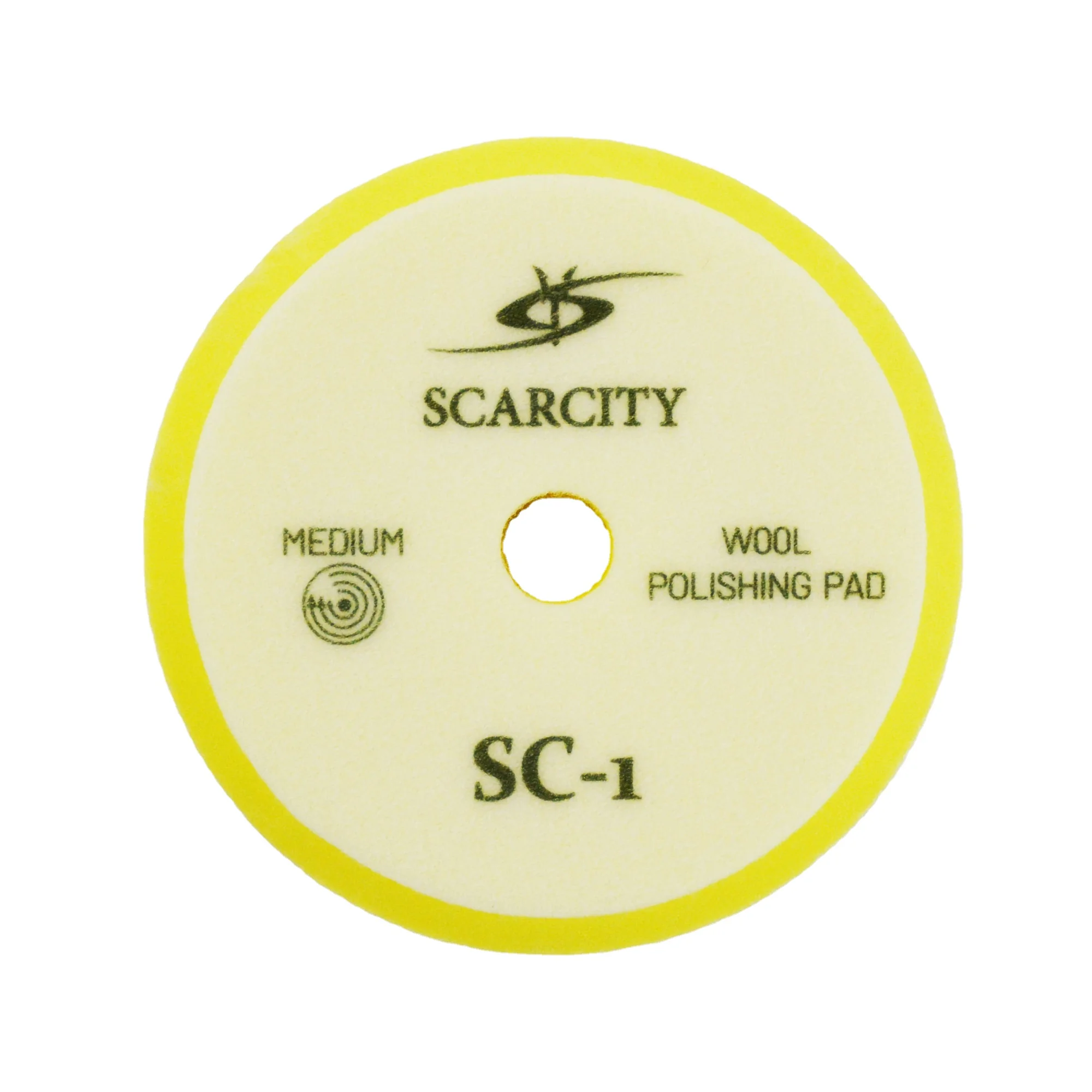 SCARCITY 5 Inch Wool Polishing Pad Polish Applicator Pads for Car Care SC-1