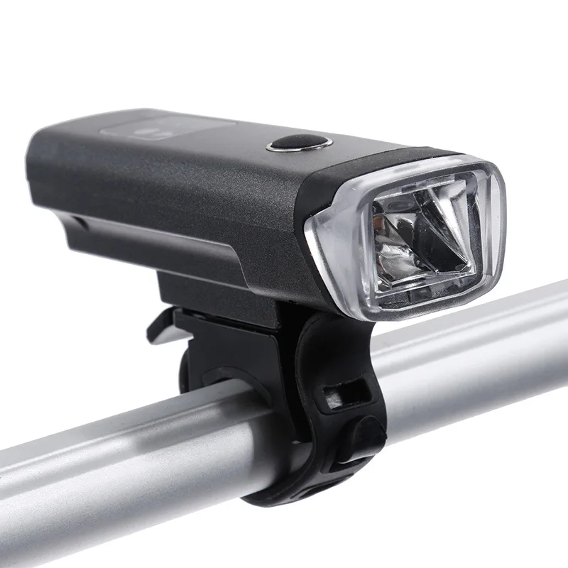 

Wholesale Waterproof Safety Mini Mountain Headlight Bike Lamp USB Rechargeable Sensor Led Silicone Bicycle Light with Bell, Black