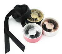 

wholesale price 100% real mink eyelashes 3d 25mm mink siberian eyelash with custom packaging