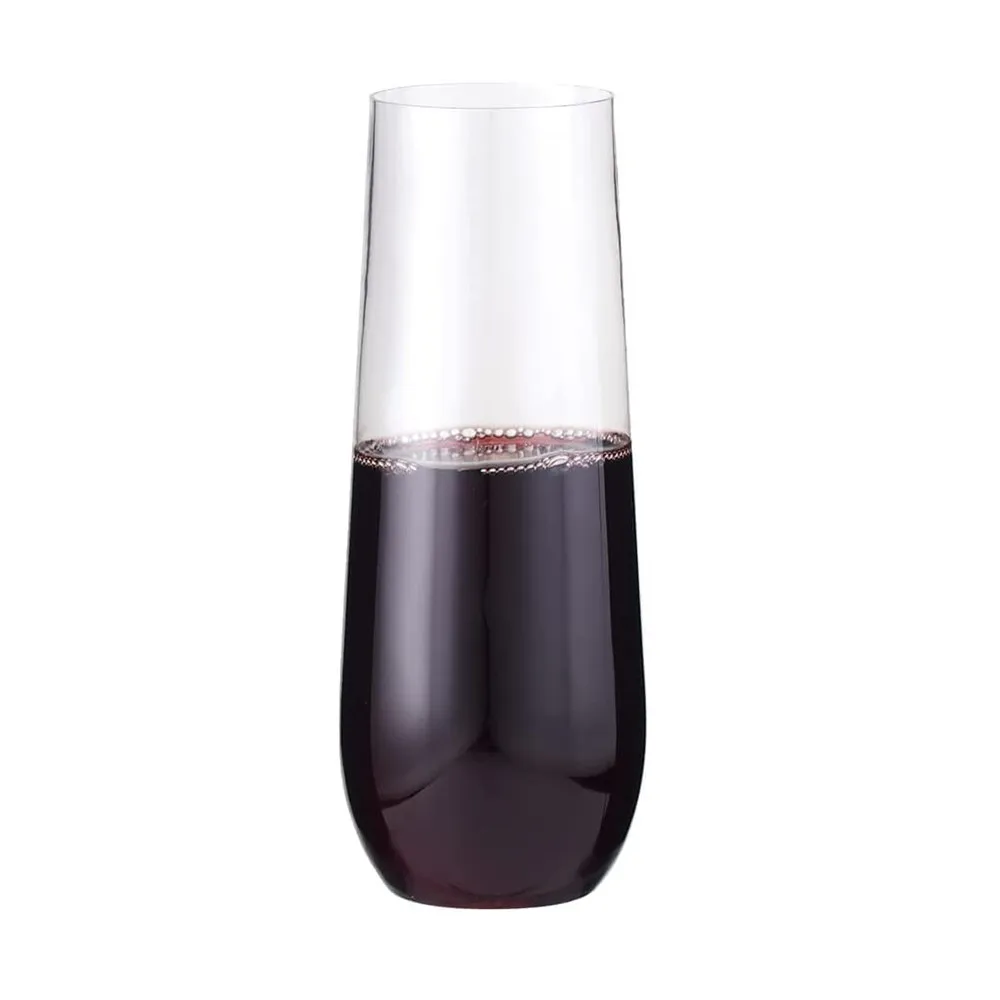 

Premium Eco-Friendly 10oz Stemless Tritan Wine Glasses Reusable Stemless Plastic Champagne Coupe Glass For Wedding Party, Customized color