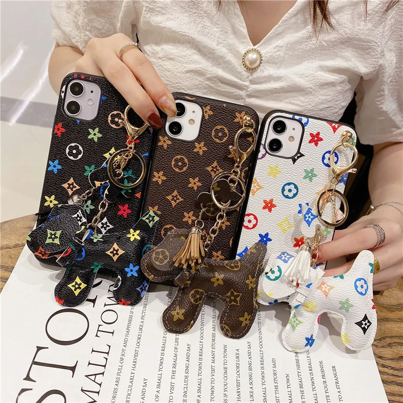 

2021 Trendy Top Selling Smartphone Accessories PU Leather Mobile Phone Case with Key Chain for iPhone 12