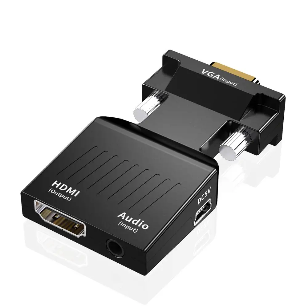 

VGA to HDMI Converter, VGA Male to HDMI Female adapter, Black