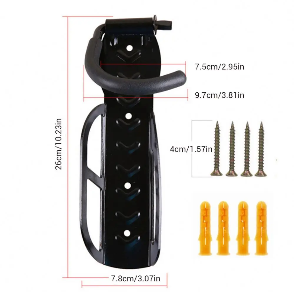 

HLM MASHEKA Bike Rack Show Stand Wall Mount Bicycle Hanger Hook, Black