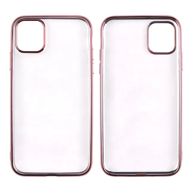 

Electroplated accept OEM for iphone 11 6.1 inch custom transparent phone case soft tpu drop-proof phone case