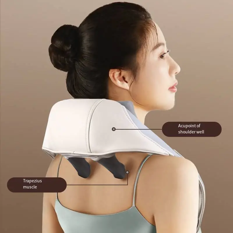 

Heated Electric Massage Shawl Rechargeable Cervical Relaxation Instrument Wireless Neck Shoulder Massager