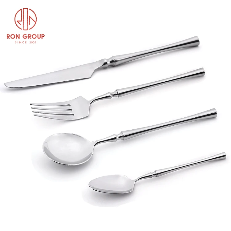 

2020 new design good quality 304 silver stainless steel cutlery, Customized