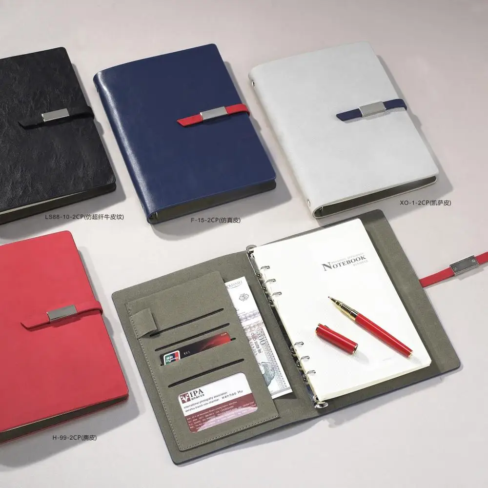 
Office School Supplies Promotional Gifts A5 Organizer Planner Soft Cover Leather Custom Notebook 