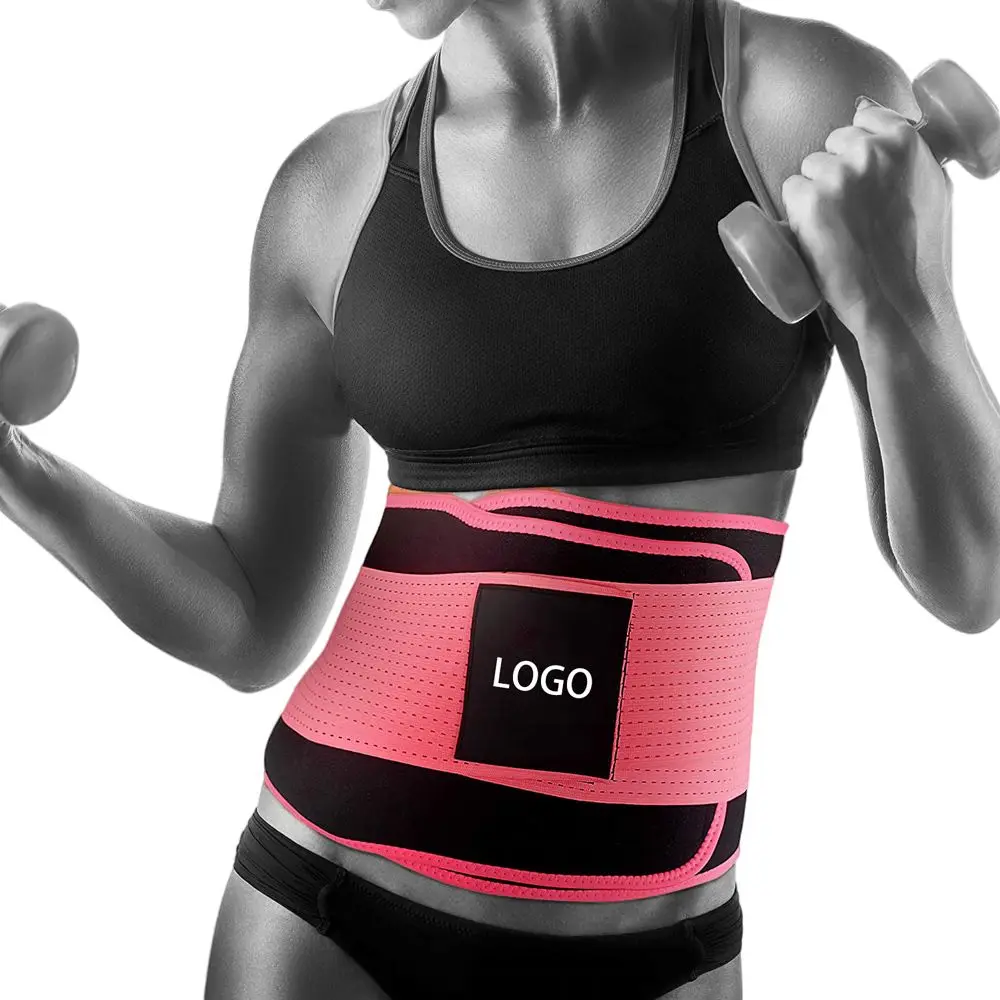 

High quality New Waist Weight Loss Stomach Wrap Sauna Band Sweat Ab Belt Waist Trimmer With Adjustable Straps, Pink, black, blue, orange, sweat belt