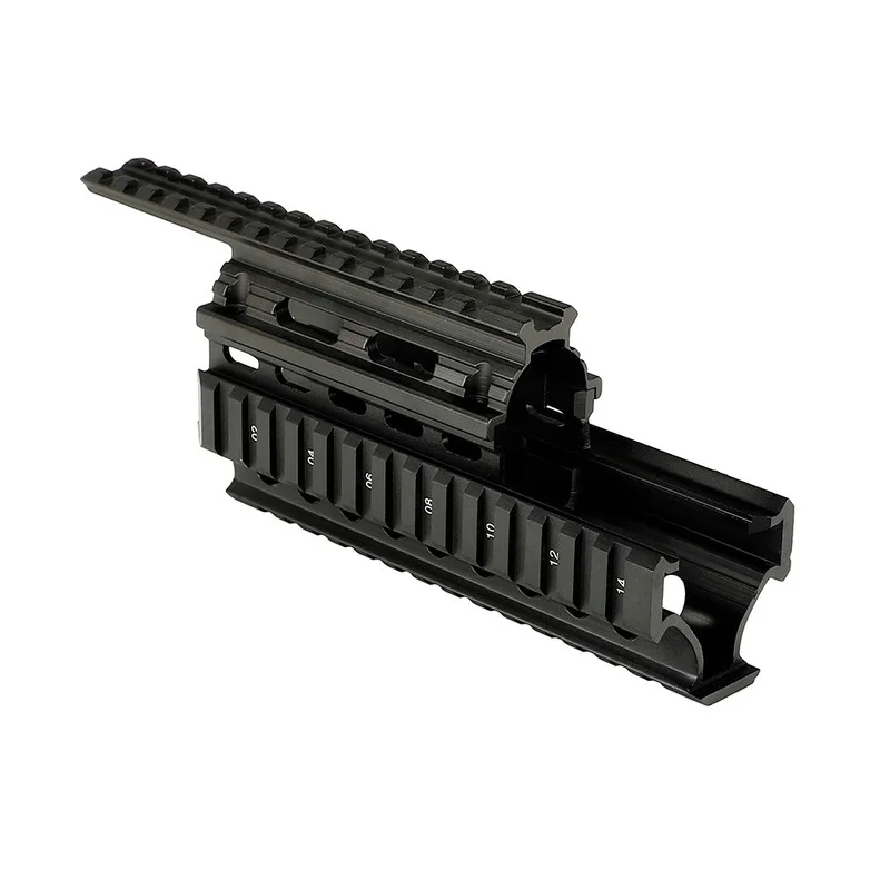 

Fyzlcion Tactical AK Handguard RIS Quad Rail Picatinny Scope Guide Mount for AK47 74 AKs, Black