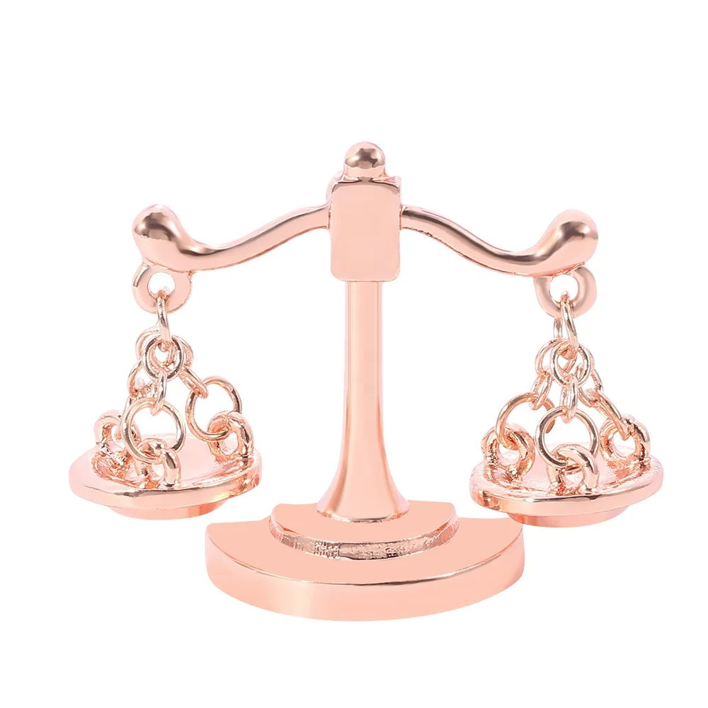 

Scorpio Brooches Women Men Alloy Libra Banquet Party Brooch Pins Valentine's Day Gifts Brooch, Rose gold