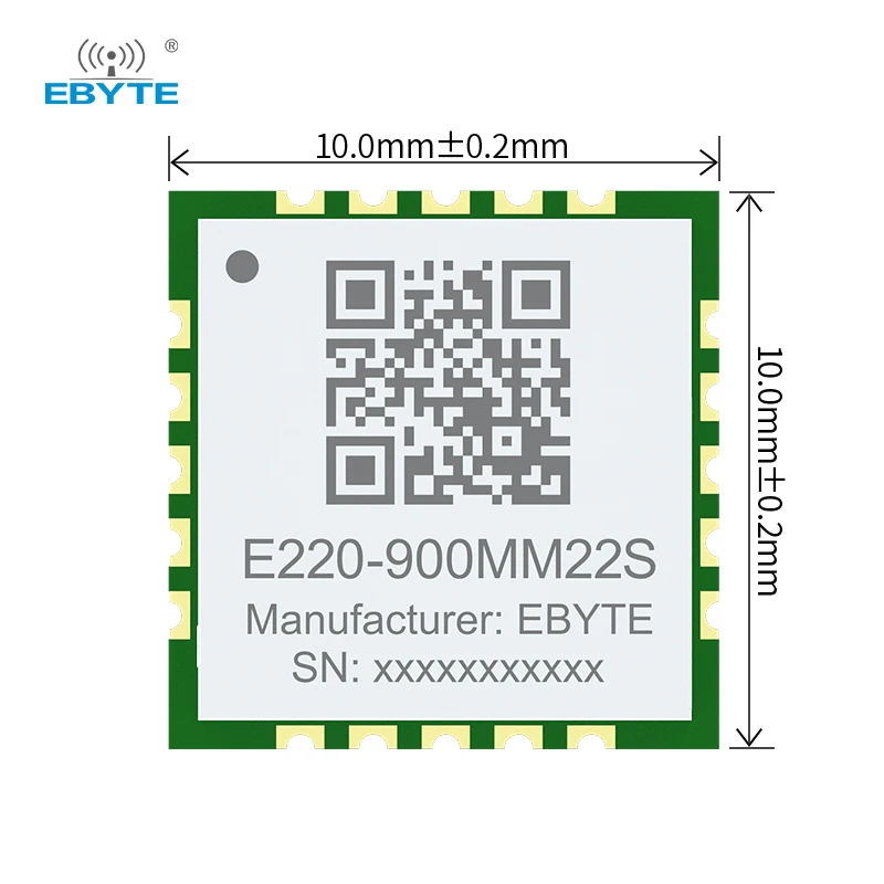 

Ebyte OEM ODM E220-900MM22S Minimum size 22dBm lora transmitter receiver module llcc68 lora wireless module lora io module