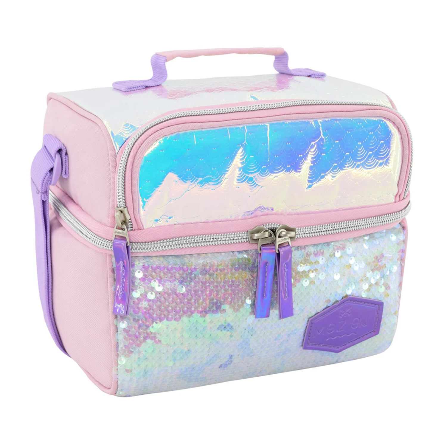 

Kid Lunch Bags, Glitter Sequins Lunch Box Girls Eco Bag Leak Proof For Sublimation Large Simple Waterproof Tote Bag Pink