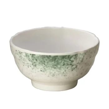 

Japanese Style Miso Soup Bowl Japanese Rice Bowl Traditional Melamine green grass pattern Bowl, Multicolor