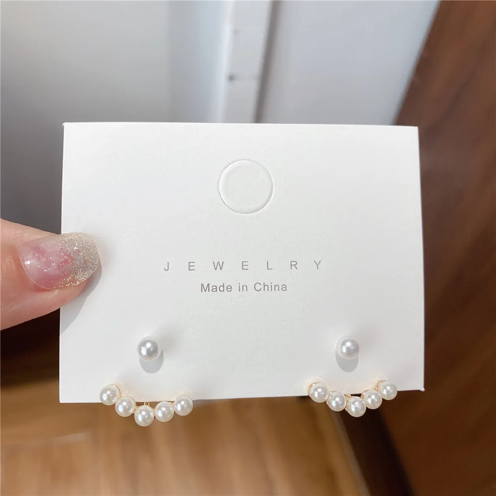 

trendy fashion earrings pearl stud 2021 cute stud earrings