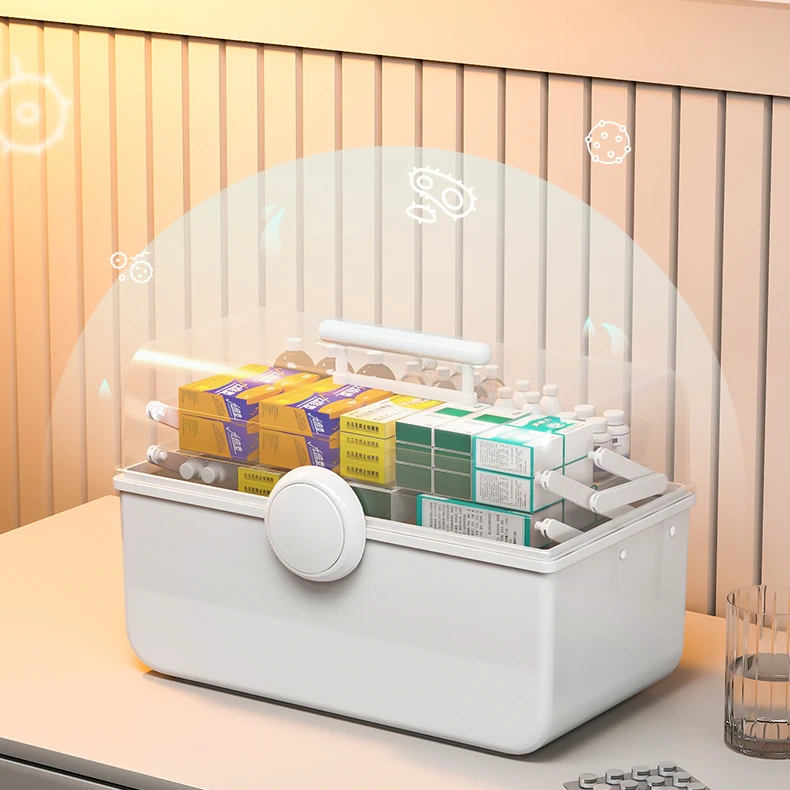 

Easy to Take Medicine Storage Organizer Children's Medical Plastic Storage Box