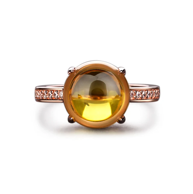 

18k Rose Gold Plated Birthstone Ring 925 Sterling Silver Rainbow Zirconia Wedding Crystal Rings