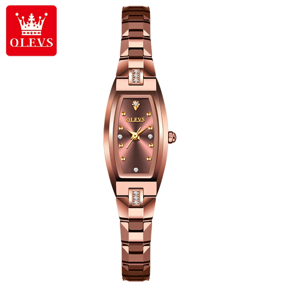 

OLEVS 5501 Ladies Watch Rose Gold Tungsten Watch Steel Waterproof 30 Meters color Women' Watches