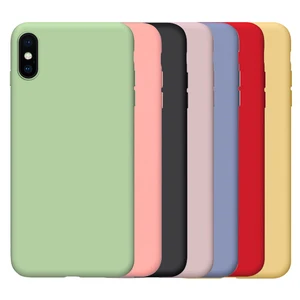 Liquid Silicone Case iPhone XR XS Max X 8