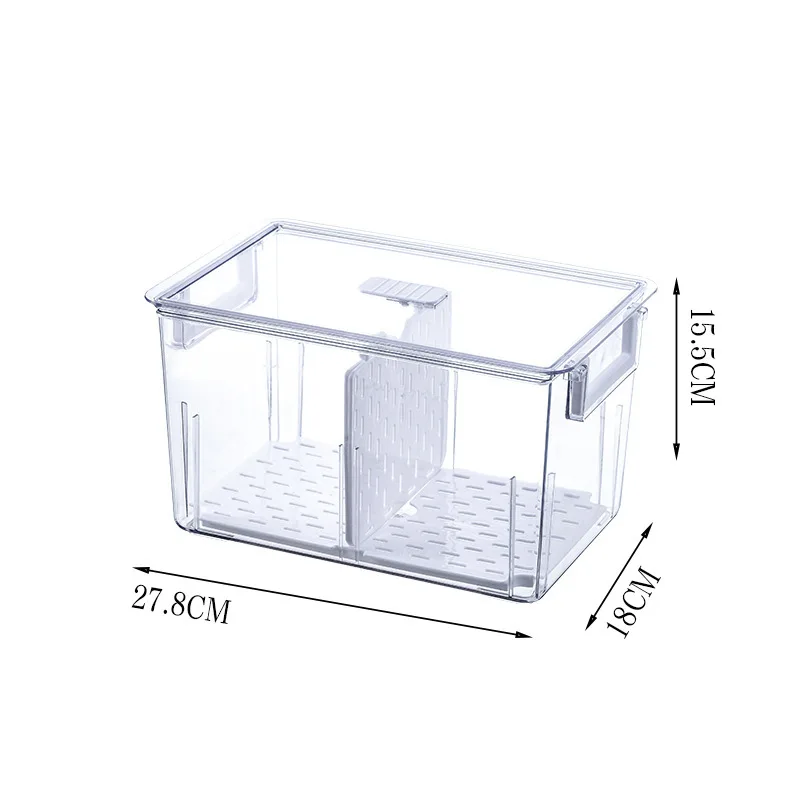 

Stocked Clear Plastic Kitchen Food Box Containers Organizer Fridge Storage